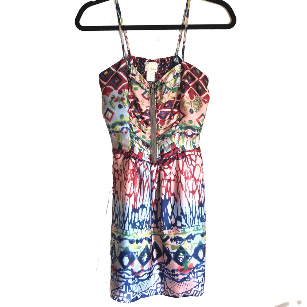 Daytrip colorful dress with pockets size small